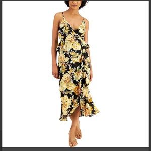 BARDOT
FLORAL PRINT RUFFLED MIDI DRESS